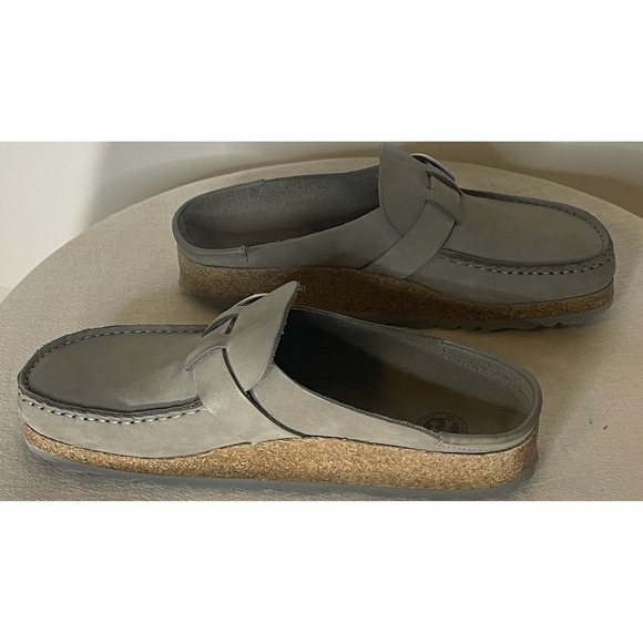 Birkenstock Buckley Clogs Women's US 6–6.5 Dove Gray New Buck Leather - Picture 5 of 9